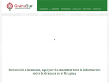 Tablet Screenshot of granadasdeluruguay.com